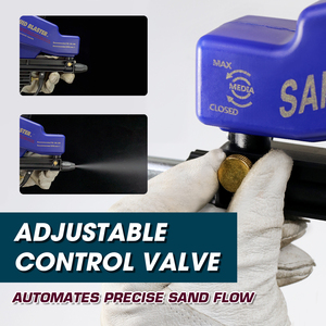 Pistola de Sandblasting Neumática LEMATEC, Capacidad de 600cc, Presión Máxima de 150 Psi, Material ABS, Hecho en Taiwán - Product Image 3