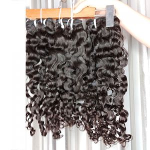Vente en gros 100% extensions de tissage de cheveux humains ondulés vierges indiens non transformés à cuticule alignée - Product Image 3