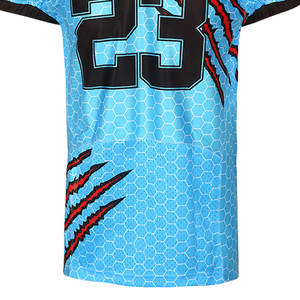 Maillots de football américain personnalisés de dernière génération, manches courtes, imprimés, respirants, de haute qualité, vêtements d'entraînement 100% polyester pour hommes - Product Image 4