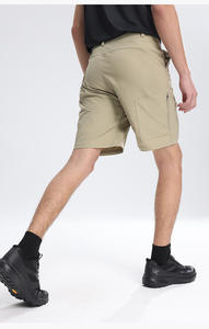 Short de randonnée en polyester respirant et de longueur moyenne pour hommes, taille plus grande, décontracté, avec logo personnalisé, couleur unie, livraison DDP - Product Image 5