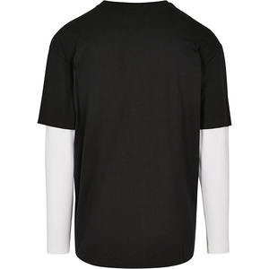 Camiseta de punto de gofres de gran tamaño personalizable para hombre, camiseta transpirable de doble capa de algodón 100%, ropa de calle de 220 gramos, Camiseta larga - Product Image 6