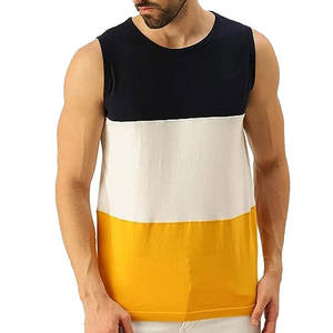 Débardeur Homme Premium Qualité Supérieure Dernière Tendance Col Rond Sans Manches Respirant Léger Polyester/Coton Anti-UV - Product Image 1