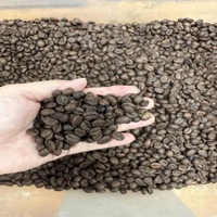 Poudre de grains de café bio vert 0,25 kg 100% Robusta torréfié Fournisseur vietnamien Échantillon personnalisable