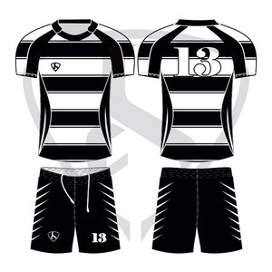 Ensemble maillot et uniforme rugby à sublimation personnalisé grande taille chemise vêtements de sport pour hommes maquette gratuite - Product Image 4