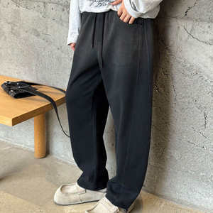 Wholesale Streetwear Customizable Mens Women's Elastic Waist Woolen Fabric Quick Dry <b>Fleece</b> Thickness Formal Smart <b>Tight</b> Sports - Product Image 3