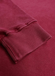 Sweat à capuche zippé vintage délavé à l'acide pour homme, hiver, broderie, molleton en fibre de bambou lourd, sweat à capuche surdimensionné - Product Image 2