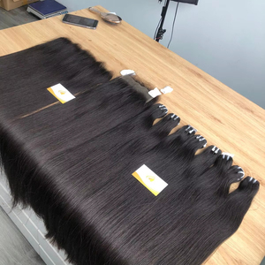 Wholesale Vietnamese Full Cuticle Aligned Hair Straight Raw Hair Bulk <b>Extension</b> Remy Hair of High Quality at <b>Cheap</b> Price - Product Image 1