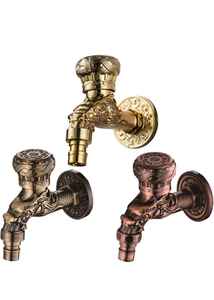 Boquilla de latón Babero Cock Fabricante de grifo de jardín de alta resistencia con brida de pared Ideal para lavadora de jardín Techo Balcón - Product Image 4