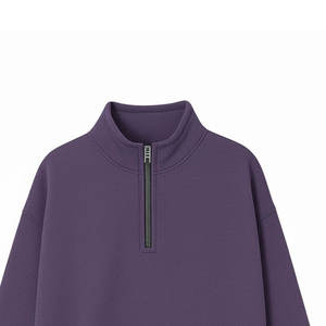 เสื้อสเวตเชิ้ตคอซิปพิมพ์ลายตามสั่ง ผ้าฝ้าย 100% แบบ unisex มีกระเป๋า  รับผลิตจำนวนมาก OEM ODM ปรับแต่งขนาดและสีได้ รวดเร็ว - Product Image 3