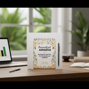 Set Personalizzato di Taccuino e Penna Amlia per Gadget Promozionali - Product Image 3