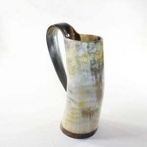 Sale Viking Drinking Horn Mug <b>Cup</b> Beer Travel <b>Cup</b> <b>Camping</b> Mug with Handle Mega Mug With High Popularity for Christmas Occasion - Product Image 3