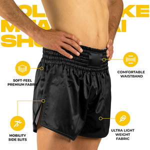 Kimono de Jiu Jitsu Shorts de Muay Thai de qualité supérieure Taille plus Shorts de Muay Thai à taille élastique pour hommes - Product Image 5