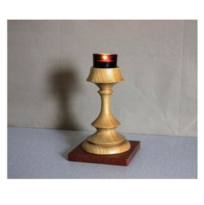 Vintage Wooden <b>Candles</b> HolderWestern Restaurant Hotel Desktop Candlelight <b>Dinner</b> Candlestick Homestay Solid Wooden Candlestick - Product Image 5