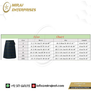 Plaid Contrast Waistband Pleated Kilt <b>Lounge</b> <b>Pants</b> for <b>Men</b> Fashion Casual Retro Scottish Style Wholesale Supplier - Product Image 6