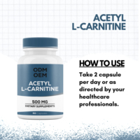 OEM Acetil L Carnitina Cápsulas 60 Quemar Grasa Adelgazante Suplemento de hierbas Píldoras de control de peso