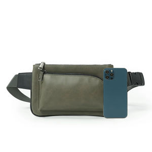 Riñonera de cuero antiarañazos duradera de fabricante con ribete reflectante para salidas nocturnas, uso diario - Product Image 5