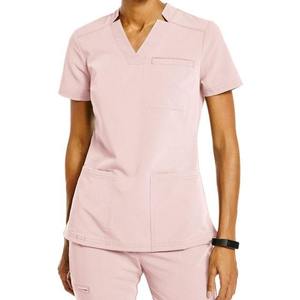 New <b>Scrub</b> Uniform Short Sleeve Tops Pants Hospital Set Women <b>Nurse</b> <b>Scrub</b> Uniforms for Women's - Product Image 6