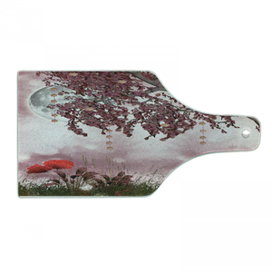 Planche à découper en bois de manguier et imprimé Cuisine Usage quotidien Planche à découper durable Pièce de design imprimée en émail - Product Image 4