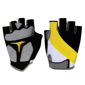 Gants de cyclisme de sport unisexes confortables en cuir rembourrés respirants sur mesure - Product Image 3