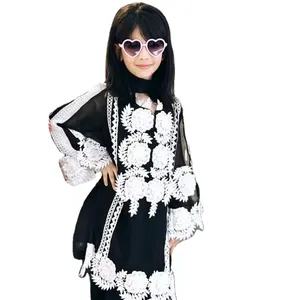 New 2024 Kids Wear Soft Chinon Silk Multi Thread & Embroidery Work dress With Dupatta Online Shopping