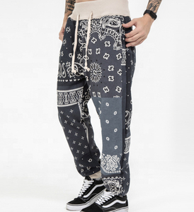 Pantalones de chándal de gran tamaño con logotipo personalizado pantalones de chándal holgados de pierna ancha de alta calidad pantalones de chándal lisos básicos de talla grande para hombre - Product Image 6