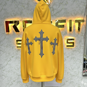 Sudadera con Capucha Azul Marino con Cierre, Estilo Desgastado, con Pedrería, Chaqueta con Cierre, Lavado Ácido, Sudadera de Forro Polar para Hombre, Ropa Urbana - Product Image 3