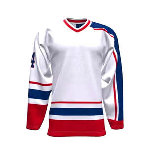 Maillot de hockey sur glace de conception personnalisée en polyester 100% Maillot de hockey sur glace à bas prix fabriqué en usine - Product Image 1