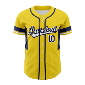 Camisetas de Béisbol Personalizadas de Manga Corta de Alta Calidad, Transpirables, 100% Poliéster, Cuello en V, con Personalización OEM, Precio al por Mayor - Product Image 1