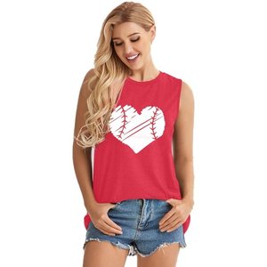 Camiseta personalizada con estampado de letras de Sunshine Vibes, camisetas sin mangas gráficas de verano para mujer, camisetas de entrenamiento holgadas informales - Product Image 5