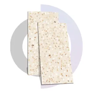 Terrazzo terlihat kualitas tinggi AAA + kelas premium elegan porselen vitrified interior ubin lantai 60x120 9mm tebal dan tahan lama