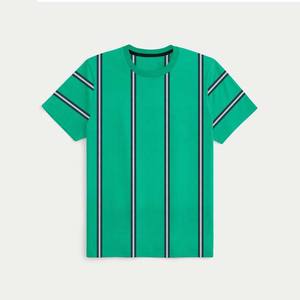 Nouvelle arrivée de vêtements pour hommes t-shirts grande taille en coton respirant à rayures style de rue d'été à col rond pour hommes - Product Image 6