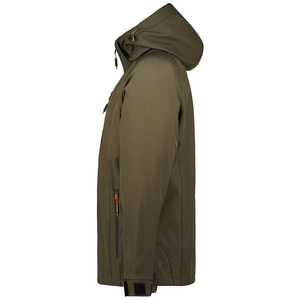 Veste coupe-vent Softshell imperméable spéciale hiver à capuche de luxe pour hommes veste d'aventure élégante coupe-vent durable pour hommes - Product Image 4