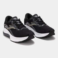 Chaussures de course JOMA Hispalis 2401 noires pour hommes - Baskets de sport décontractées en EVA, maille et caoutchouc, avec coussin d'air pour printemps, été et automne