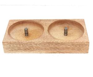 Soporte para hilo doble hecho a mano, kit de ganchillo, soporte para alimentador de hilo, soporte portátil con cremallera, soporte colgante para hilo de tejer - Product Image 3