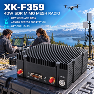 Transmisión de Video Segura SDR FHSS 40W, Red de Malla Aérea MANET, Radio UHF VHF, UAV Swarm, Comunicación Inalámbrica COFDM <span class=keywords><strong>MIMO</strong></span> - Product Image 1