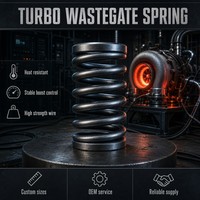Ressort de compression turbo résistant à la chaleur, fil haute résistance, OEM personnalisé pour soupape de turbocompresseur
