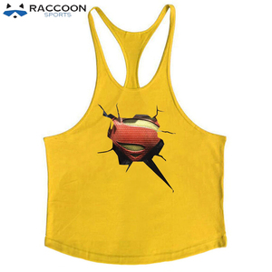 Hot Sale Breathable Quick-Dry Eco-Friendly Singlets for Men's Bodybuilding Fitness Wear Custom Colors OEM Service Raccoon Sports - Product Image 6