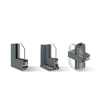 Tendance 2024 EuroHa EXT75 – Service de découpe personnalisable pour fenêtres et portes en aluminium série 6000, tempérage T3-T8, anodisé/peint par poudrage
