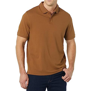 เสื้อโปโลสำหรับผู้ชายเสื้อกอล์ฟผ้าถักกันรอยยับแนวลำลองปักโลโก้ออกแบบได้ตามต้องการ - Product Image 1