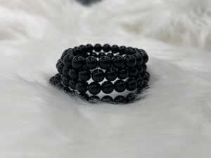 Natural Black Tourmaline 8mm Bead <b>Bracelet</b> Handmade Crystal <b>Healing</b> Gemstone Stretch <b>Bracelet</b> Reiki Jewelry Gift - Product Image 4