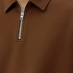 Sudadera con Cuello de la Colección Otoño Invierno, Tejido Grueso de 360 g/m²/500 g/m², Felpa de Poliéster Ecológica, Transpirable, con Cierre de Cremallera de un Cuarto - Product Image 5