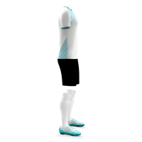 Camisetas de Fútbol Personalizadas por Sublimación, de Alta Calidad, Secado Rápido, Transpirables, Antibacterianas, Camisetas Cortas de Entrenamiento de Fútbol para Jóvenes y Hombres