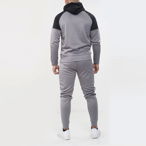 Survêtement d'hiver pour homme à capuche, grande taille, personnalisé OEM, couleur unie, écologique, séchage rapide, en polaire, décontracté - Product Image 3