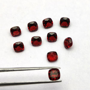 โกเมนธรรมชาติ 5 มม.เบาะด้าน 0.8 cts Iroc ขายคุณภาพสูงสีแดงโกเมนหลวมอัญมณีผู้ผลิตผู้ผลิตผู้ส่งออก - Product Image 1