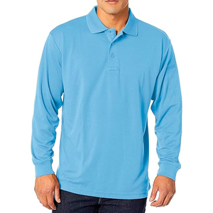 Camisas de Golf Personalizadas con Logotipo, 100% Algodón, Transpirables, Manga Larga para Hombre, para Otoño, de Bangladesh - Product Image 1