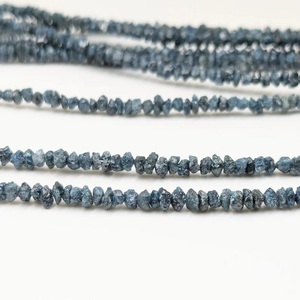 <b>Blue</b> Rough Diamond <b>Beads</b> Uncut <b>Blue</b> Raw Loose 100% Natural Uncut <b>Blue</b> Diamond Nugget Raw Stone <b>Beads</b> - Product Image 2