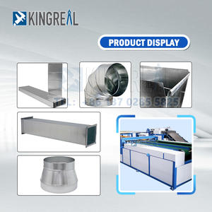 Linea di produzione automatica del tubo del condotto KINGREAL HVAC che fa il nastro adesivo della macchina che forma il rotolo del condotto dell'aria che forma la progettazione della fabbrica della macchina - Product Image 5