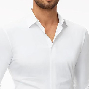 <b>Men's</b> Regular Fit 100% Cotton Poplin Stretch Dress <b>Shirt</b> <b>Long</b> <b>Sleeve</b> Business Formal Solid Casual Anti-Wrinkle Spring Classic - Product Image 5