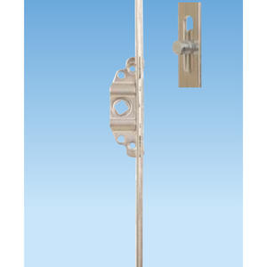 ESPAGNOLETTE COULISSANTE AVEC MÉCANISME DE CASEMENT EN ACIER 40CM AVEC 2 POINTS - Product Image 1