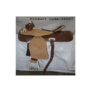 HORSE WESTERN LEATHER SADDLE MADE IN HIGH QUALITY DD LEATHER AND SUPERIOR WORKMANSHIP WHOLESALE WESTERN SADDLES